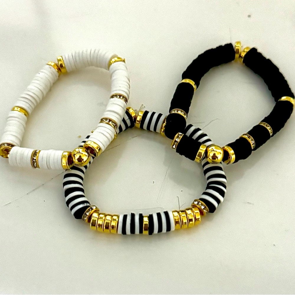 Handmade clay bracelets